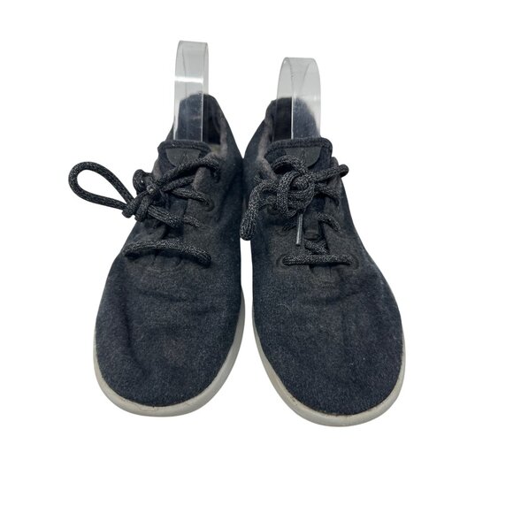 Allbirds Wool Runners Black Lace-Up Sneakers Womens Size 9 Casual Lightweight - Picture 5 of 9